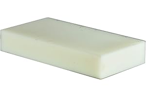 PLASTI-BLOCK ABS Plastic Bar 1" Thick,12" Long,Width 6", Tolerance (+/-) 0.150" Natural
