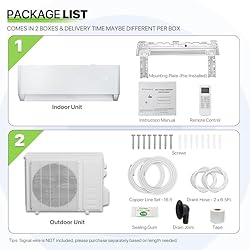 Magshion 9000 BTU Mini Split Air Conditioner w/0.75