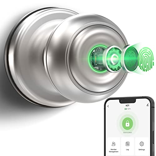 GeekTale Fingerprint Door Lock, Smart Door Knob