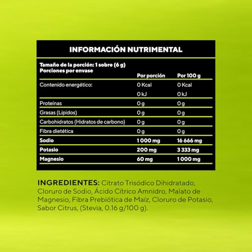 DUMO ELECTRO | Electrolitos Orales en polvo sin azucar | Suplemento Deportivo Premium para Hidratación con Sodio, Potasio y Magnesio | Electrolitos para Energía, Rendimiento y Recuperación | Citrus | 30 Porciones (30 pack, Citrus
