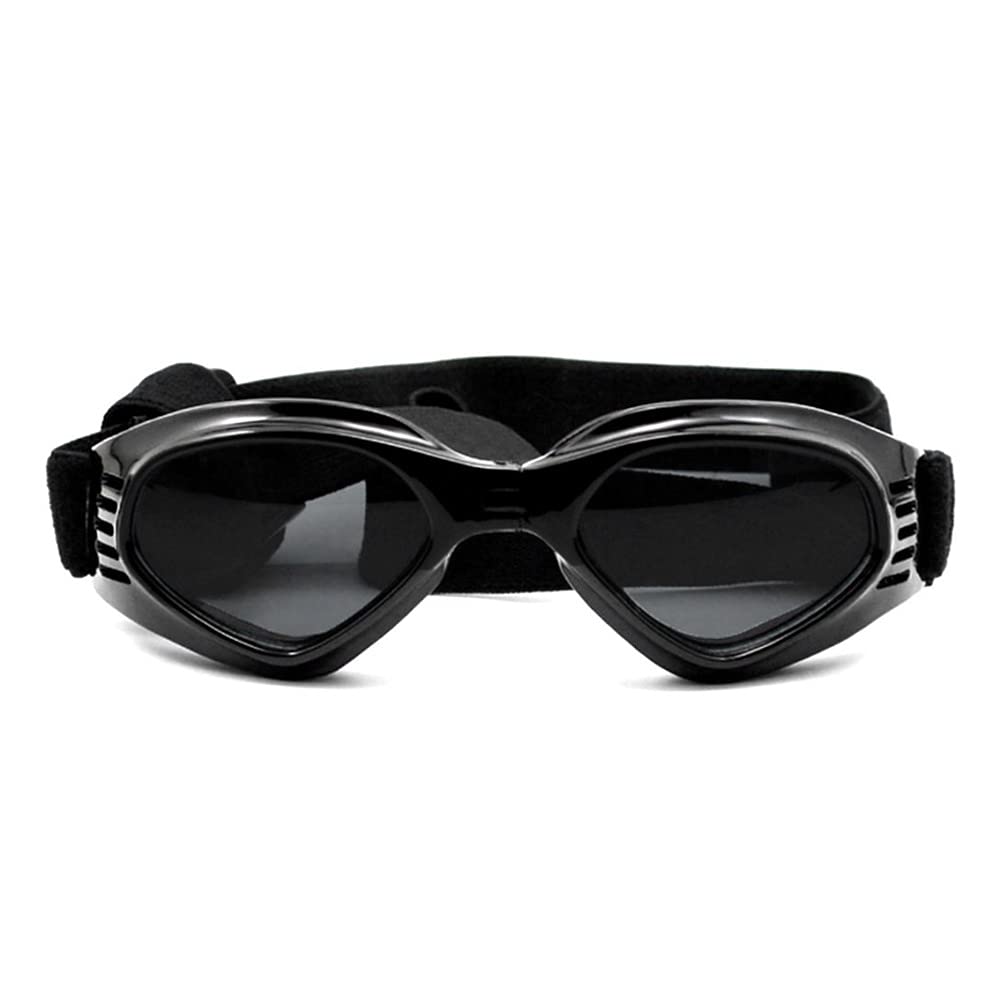 LECONPET Small Dog Sunglasses Waterproof Windproof UV Protection Pet Sunglasses Dog Decorative Sunglasses for Doggy Puppy Cat (Black)
