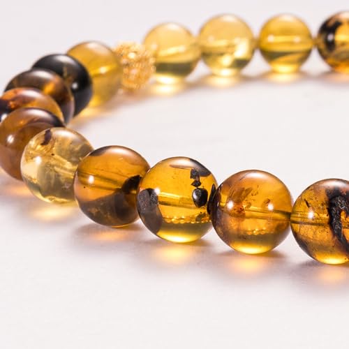 1 pc Amber Tasbih with Certificate, 33 Beads Misbaha for Daily Dhikr and Meditation, Elegant Gift for Men, Husband, Father or Brother, Ramadan, Eid or Birthday Gift with Premium Gift Box