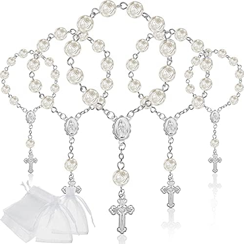 sterling silver baby rosary beads christening