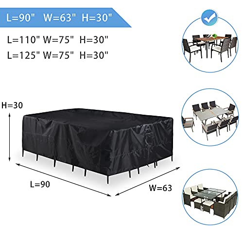Patio Table and Chairs Covers Waterproof for 46 Seat, ALSTER Outdoor Furniture Covers