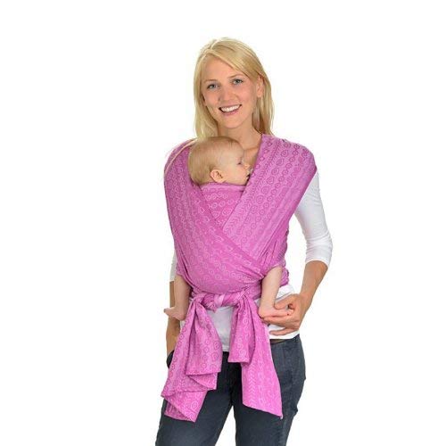 Hoppediz Jacquard Baby Carrier Sling in Darjeeling Berry Colour