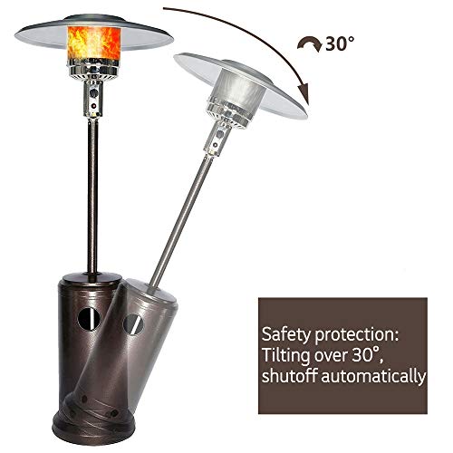 ZIOTHUM 48000 BTU Tall Stand Up Standing Lamp Heater Patio Heater