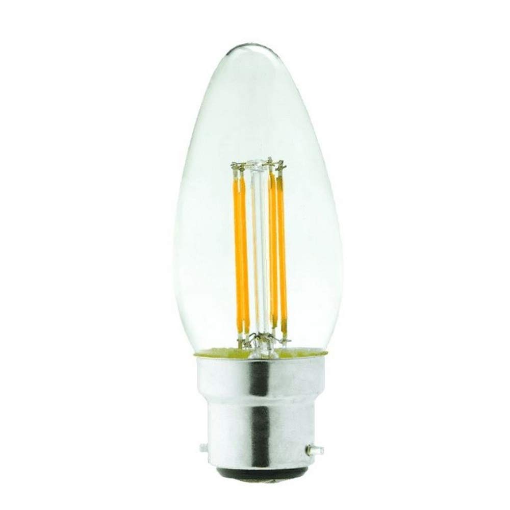 Lyveco BC Clear LED 4 Watt Filament Candle 470 Lumens 2700K