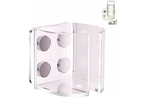 Hamster Water Bottle Holder with Strong Magnetic Base – Adjustable & Drop-Proof Freestanding Stand for Gerbil, Mouse, Rat, De