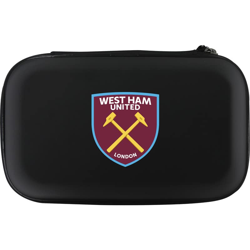 FOCO Officially Licensed West Ham United Football Club Hammers FC Dart Case Storage Wallet, Crest, Black (W573)