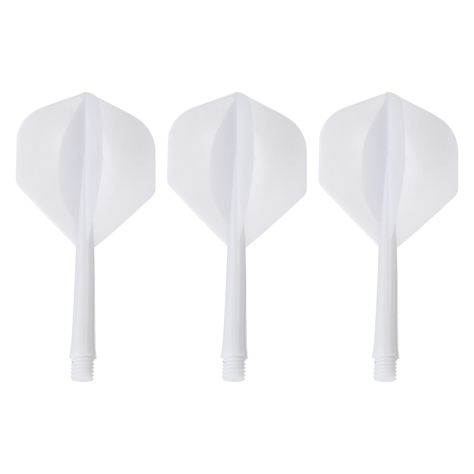 PATIKIL Integrated Dart Shaft & Flights, 3 Pack Durable Plastic Dart Flight Set, White