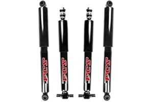 MAC Heavy Duty Shocks 4pc Front & Rear Replacement Parts For Base Model Toyota Tacoma 1995 1996 1997 1998 1999 2000 2001 2002 2003 2004 Rear Wheel Drive