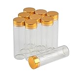 12units Empty Jars Glass Bottle with Aluminium Gold