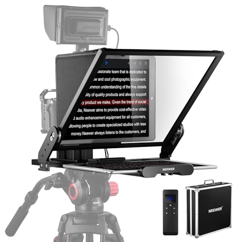 NEEWER Teleprompter X17 II mit RT113 Fernbedienung/App Steuerung