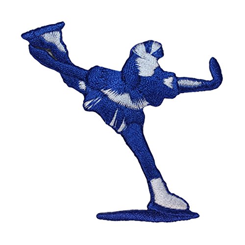 ID 1472 Figure Skating Patch Ice Skate Perform Dance Embroidered IronOn Applique