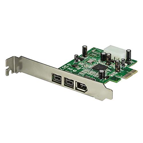 Startech Pex1394B3 Firewire Card Rear Bracket Showing Three Ports