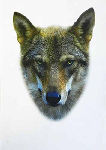Half a Donkey The Wolf Head Large Cotton Tea Towel