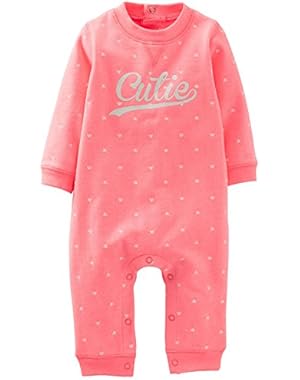 Baby Girls' Cutie Jumpsuit 3 Month Bright Pink