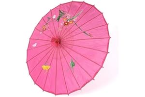 JapanBargain, Japanese Parasol Asian Chinese Nylon Umbrella Parasol for Photography Cosplay Costumes Wedding Party Home Decoration Kids Size, 22 inch