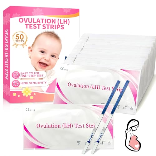 50 Piezas Unidades De Tiras Reactivas De Orina, Tiras Seguimiento Del Ciclo Femenino, Para Ayudar A Quedarte Embarazada RáPidamente