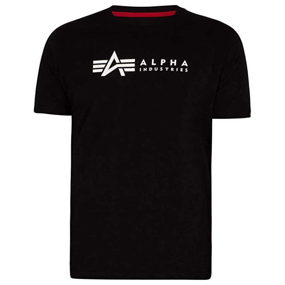Alpha Industries Alpha Label T 2 Pack T-Shirt für Herren Black 3