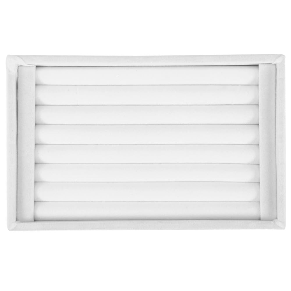 ring trayRings Storage Box,Ring Display Box Display Tray Jewelry Rings Velvet Slot Box Rings Box ring holder earring holder earring organizer, 4Colors 7 Slots Can Store 50-70 Rings