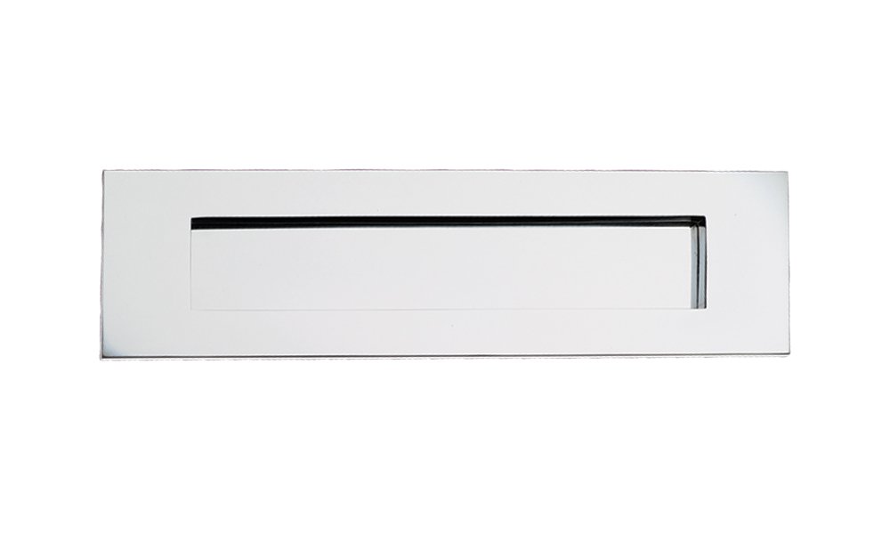 House of Brass Polished Chrome 10" x 3" Victorian Letter Plate