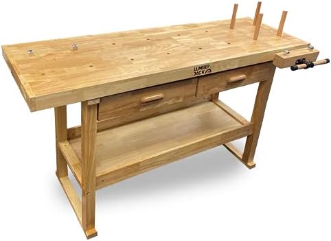 Lumber Jack Heavy Duty Work Bench with 2 Drawers and Front Vice
