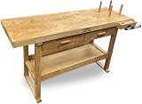 Lumber Jack Heavy Duty Work Bench with 2 Drawers and Front Vice