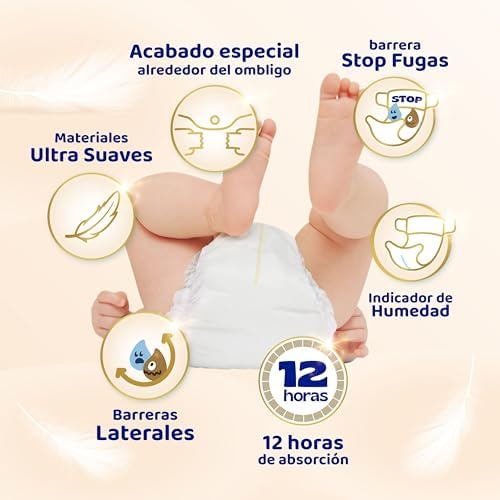 Tamanho 3 sensível, fraldas 78, 6kg-10kg, até uma noite 100% sem fugas e cuidados de pele