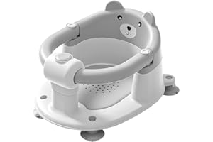 BONBAY Baby Bath Seat for Babies 6 Months & Up, Baby Bath Chair with Non-Slip Pad and Wrap Design, Toddler Infant Bath Seat with Soft Cushion, Sit Up Bathtub Seat for Baby Toddler Infant Shower