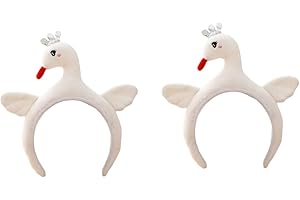 Balacoo 2pcs Swan Shape Headband Bird Hair Band for Party Decor Photo Prop for Music Festival