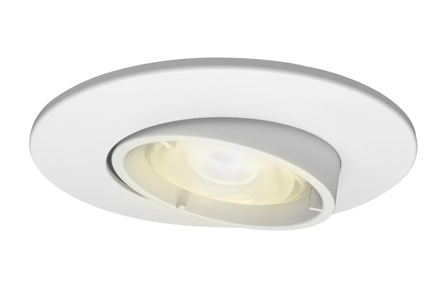 4lite Fire-Rated Indoor Downlight (Matt White) Adjustable GU10 LED Spotlight IP20 Rating - 4L1/2207-4yr Guarantee