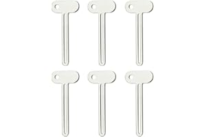 MUCH HOTTER 6Pcs Stainless Steel Toothpaste Squeezer, Tube Key Squeezers,Metal Tube Squeezer Key Toothpaste Roller Tube Wringer,Key Roller Dispenser Wringer Tools, for Paint, Cream, Cosmetic and Hair Dye (6)