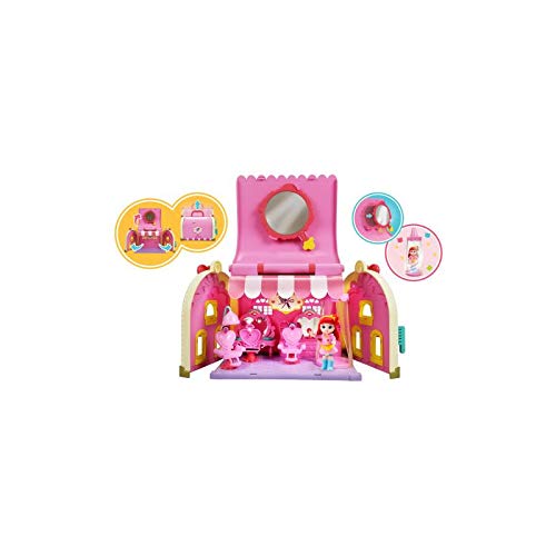 Rainbow Ruby - Licensed Mini Universe - Beauty Salon Vanity Case - Complete Beauty Salon - Toy with Accessories, Furniture and Ruby Figurine Included