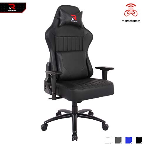 RIMIKING High Back Gaming Chair Big Tall Ergonomic Adjustable Tilt