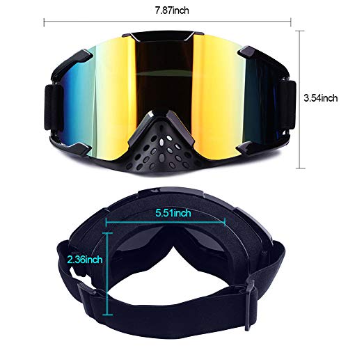 Motorcycle goggles,Dirt Bike goggles,Bendable OTG frame waterproof