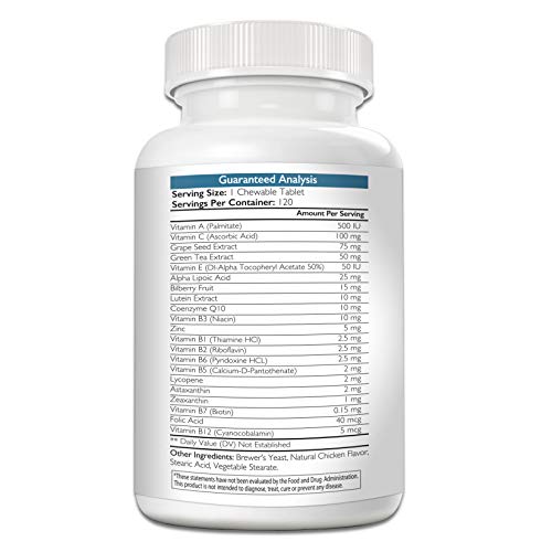 Nutrition Strength Eye Health Supplement for Dogs with Lutein, Bilberry