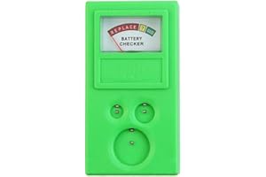 Battery Power Tester for Button Coin Cell Batteries For CR2032, Measuring Device with Color Indicator for Low, Medium, and Fu