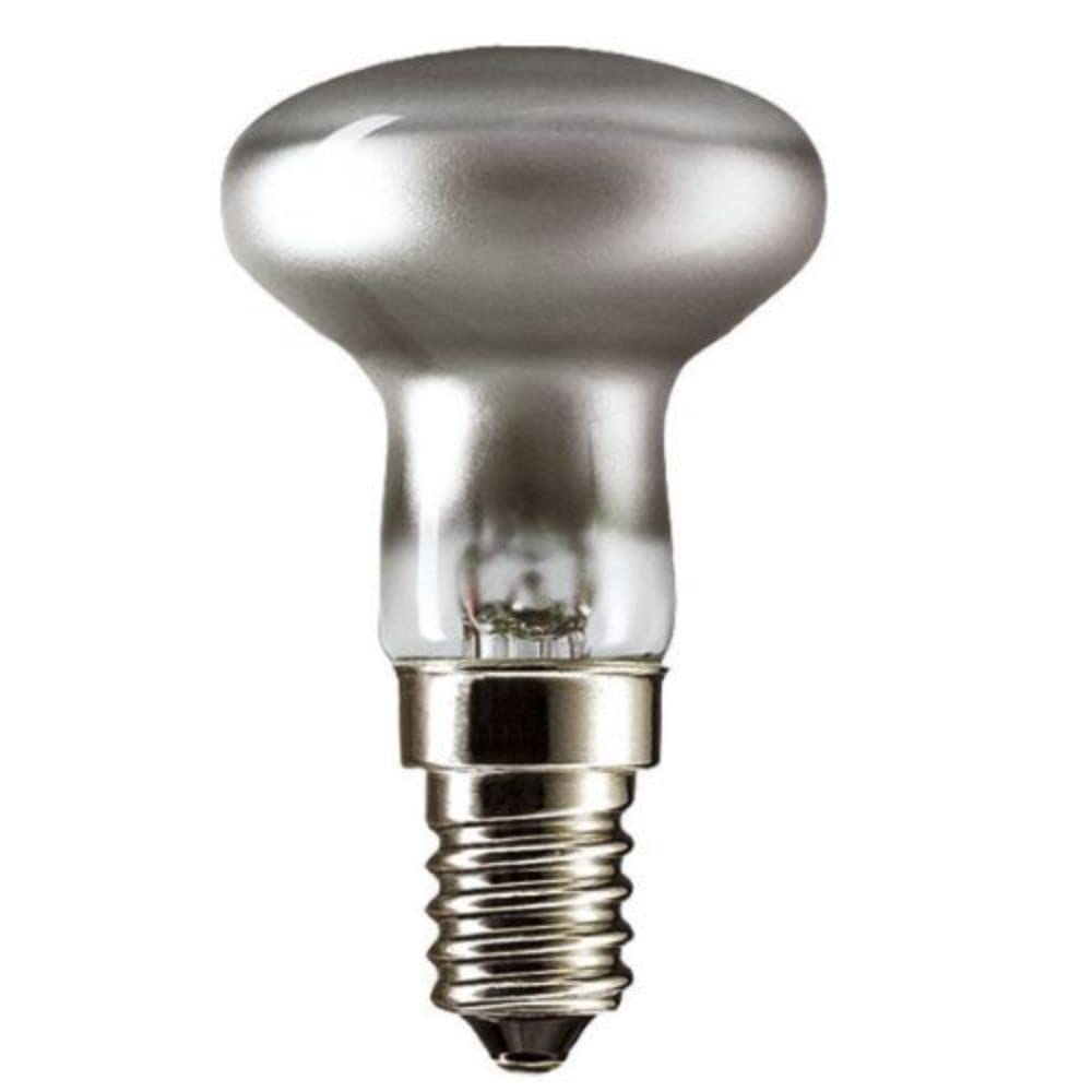 Merriway BH02407 (10 Pcs) Incandescent Reflector Lamp, 40 W Small Edison Screw - Pack of 10 Bulbs, White
