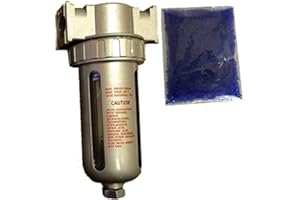 1/2" Compressed Air In Line Filter Desiccant Dryer Moisture Water Separator New