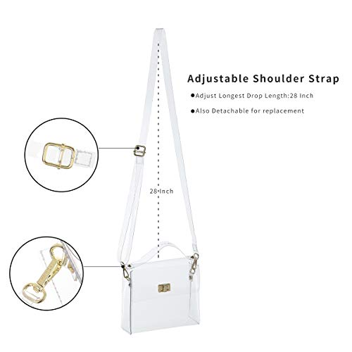 MINICAT Clear Small Crossbody Bags Stadium Approved Cell Phone Purse