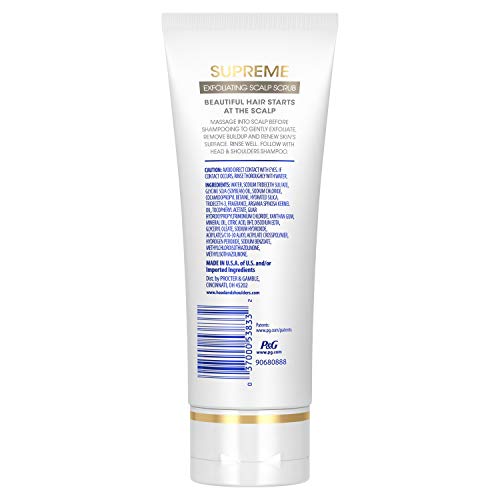 Head and Shoulders Supreme, Exfoliating Scalp Scrub Treatment, with