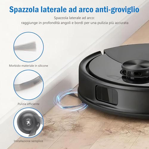 Set di accessori da 28 pezzi per aspirapolvere Roborock Q10 S5+ / Q10 S5 | 2 spazzole principali, 6 spazzole laterali, 6 panni per la pulizia, 6 sacchetti per la polvere, 6 filtri HEPA