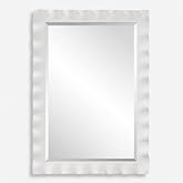Uttermost 09981 Haya - Scalloped Mirror-40 Inches Tall and 28.25 Inches Wide