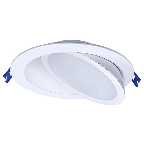LEVITON 6 IN. ROUND ADJUSTABLE SLIM DOWNLIGHT, 1100...