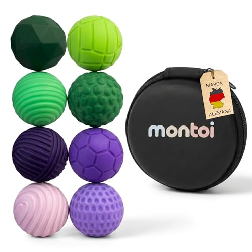 Magnetic Fidget Toys - Anti-Stress Toy with Magnetic Balls - Focus Points for Stress Relief and Concentration (Green-Purple)
