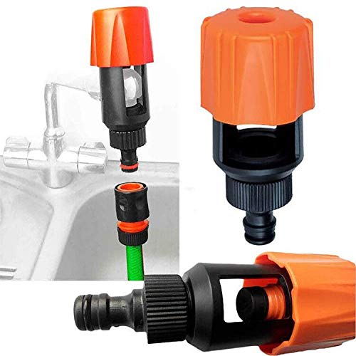 BESLIME 2Pcs Tap Connector, Hose Pipe Connector Mixer, Garden Hose Pipe Connector Mixer Kitchen Tap Adapter, Suitable for Indoor and Outdoor Faucets