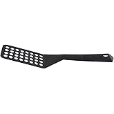 Berndes Spatulas for Non Stick Cookware - Turner Spatula Ergonomically Designed Black Slotted Spatula Turner Nonstick Kitchen