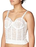 Goddess Women's Lace Bustier Bra, White, 44D