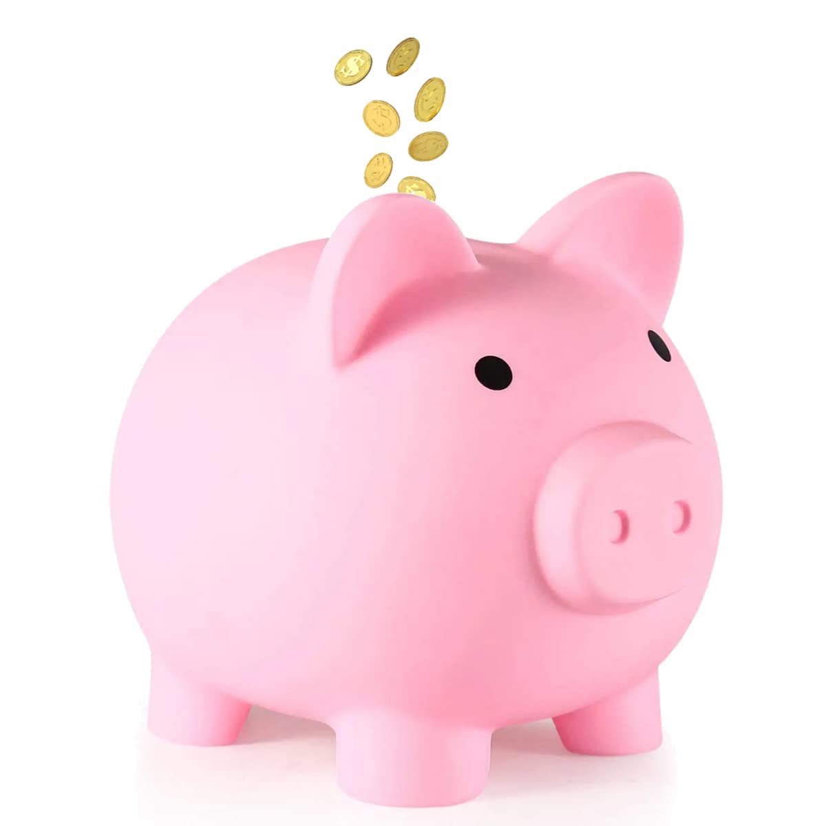 Piggy bank, money banks,small change piggy bank, cute accessories,Best gift for your family and friends (Pink)